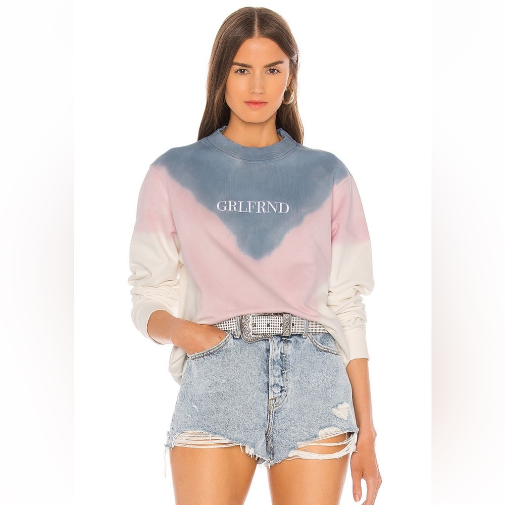 GRLFRND pullover tie dye crewneck
